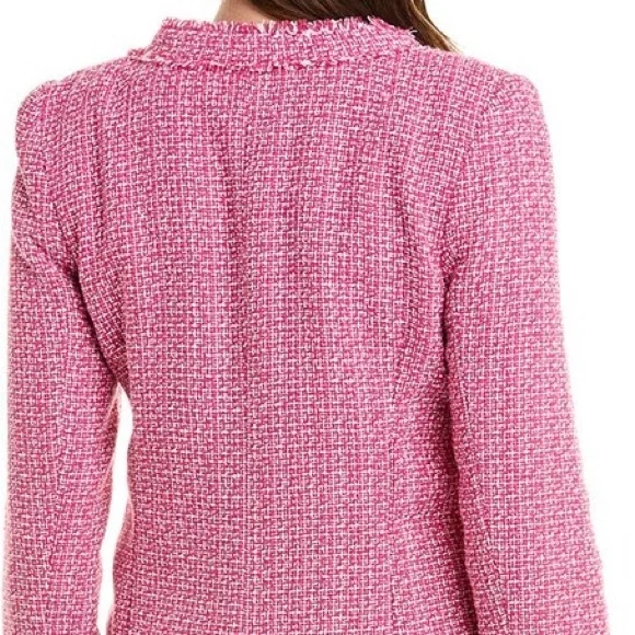 Nanette Lepore Pink Tweed Jacket - Picture 2 of 6